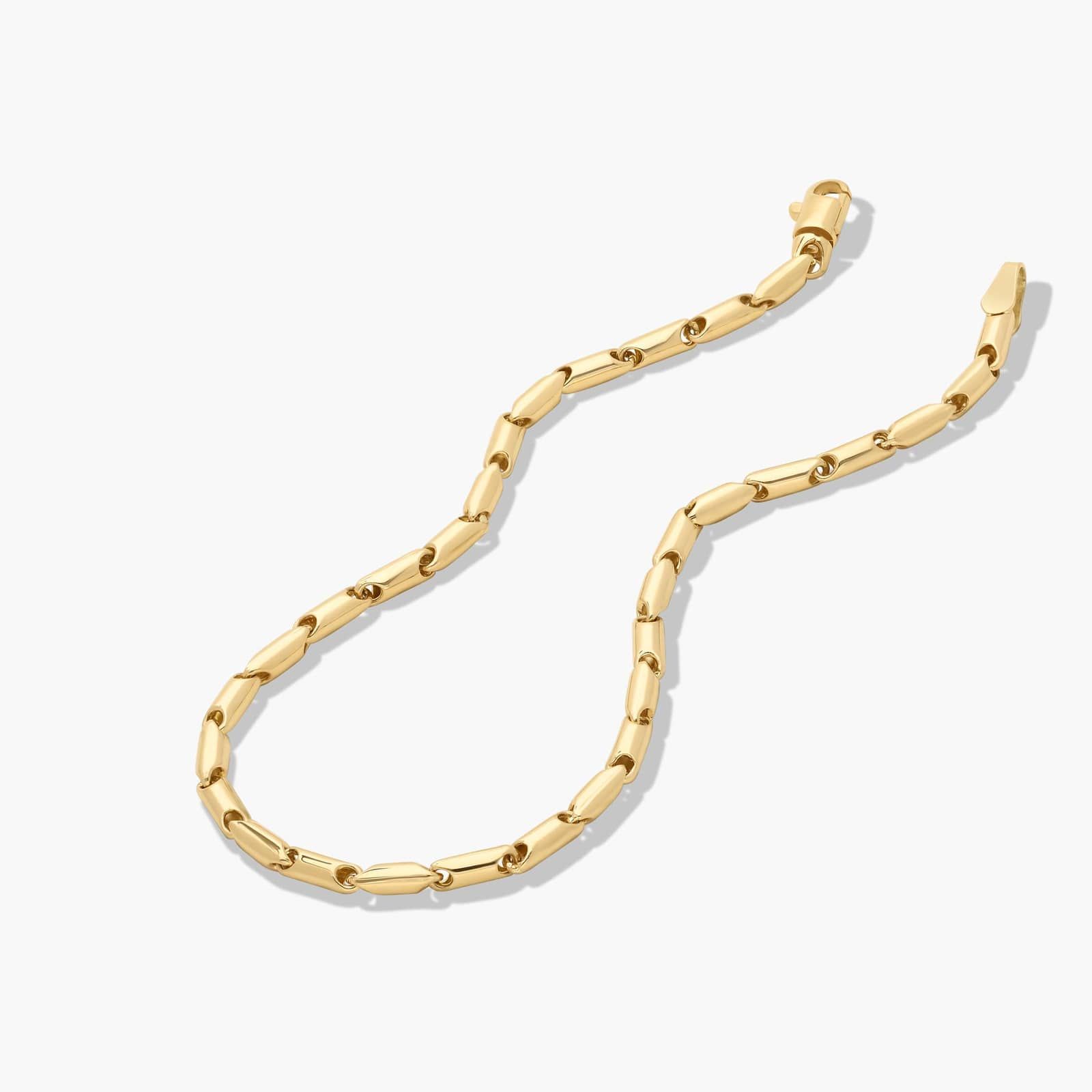 Golden Hour Polished Fancy Link Bracelet In 14K Yellow Gold