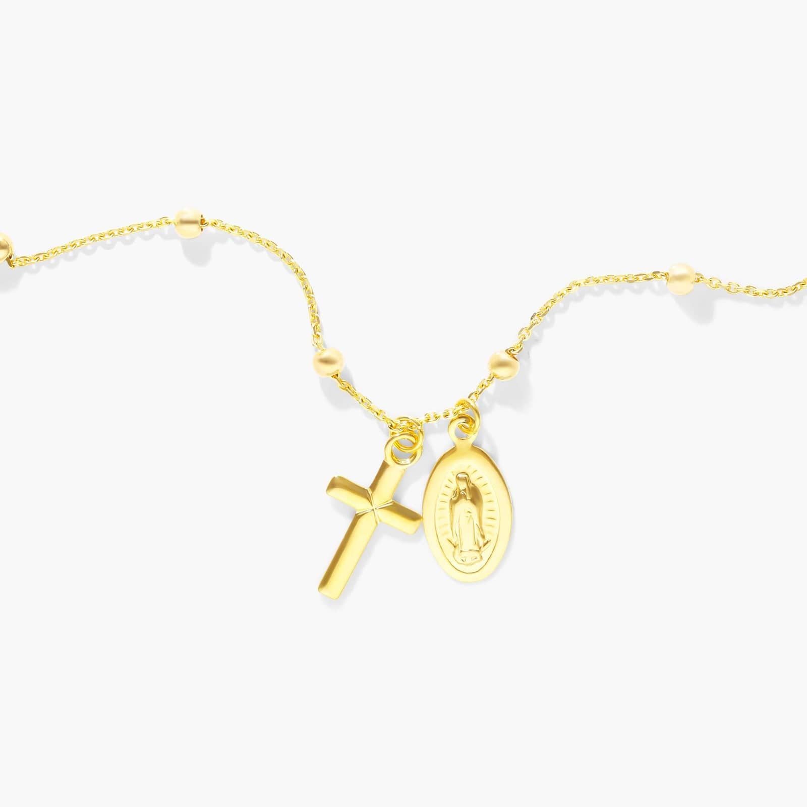 Rosary Bracelet In 14K Yellow Gold