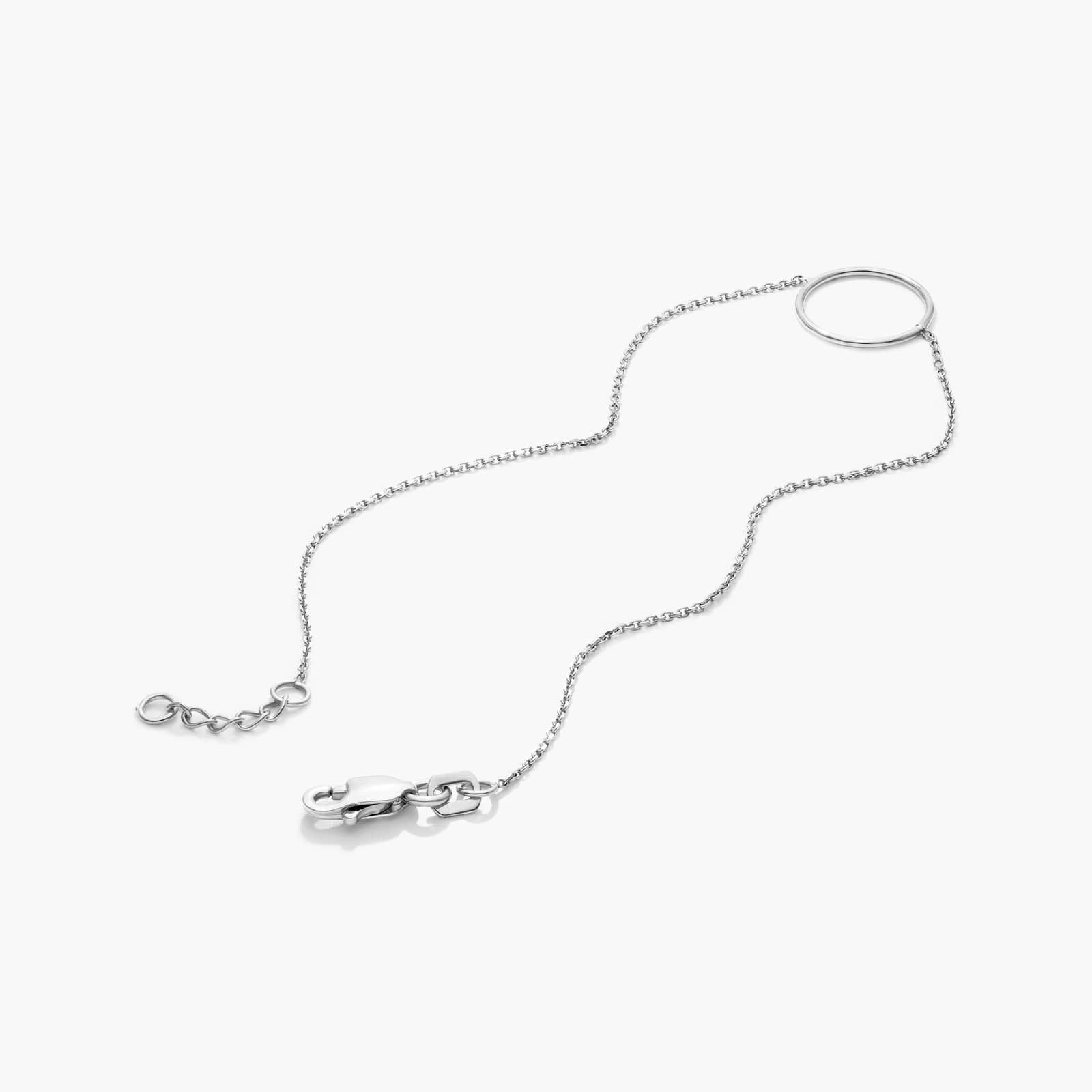 Open Circle Bracelet In 14K White Gold By James Allen