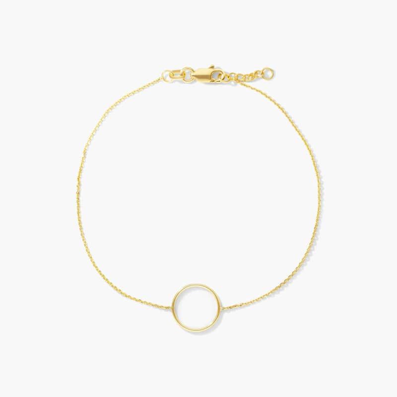 Open Circle Bracelet In 14K Yellow Gold By James Allen