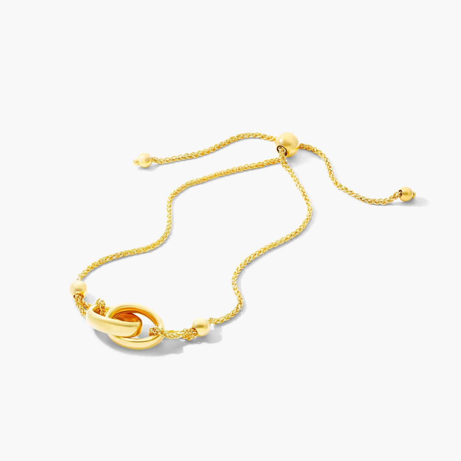 Interlocked Rings Bolo Bracelet In 14K Yellow Gold By James Allen