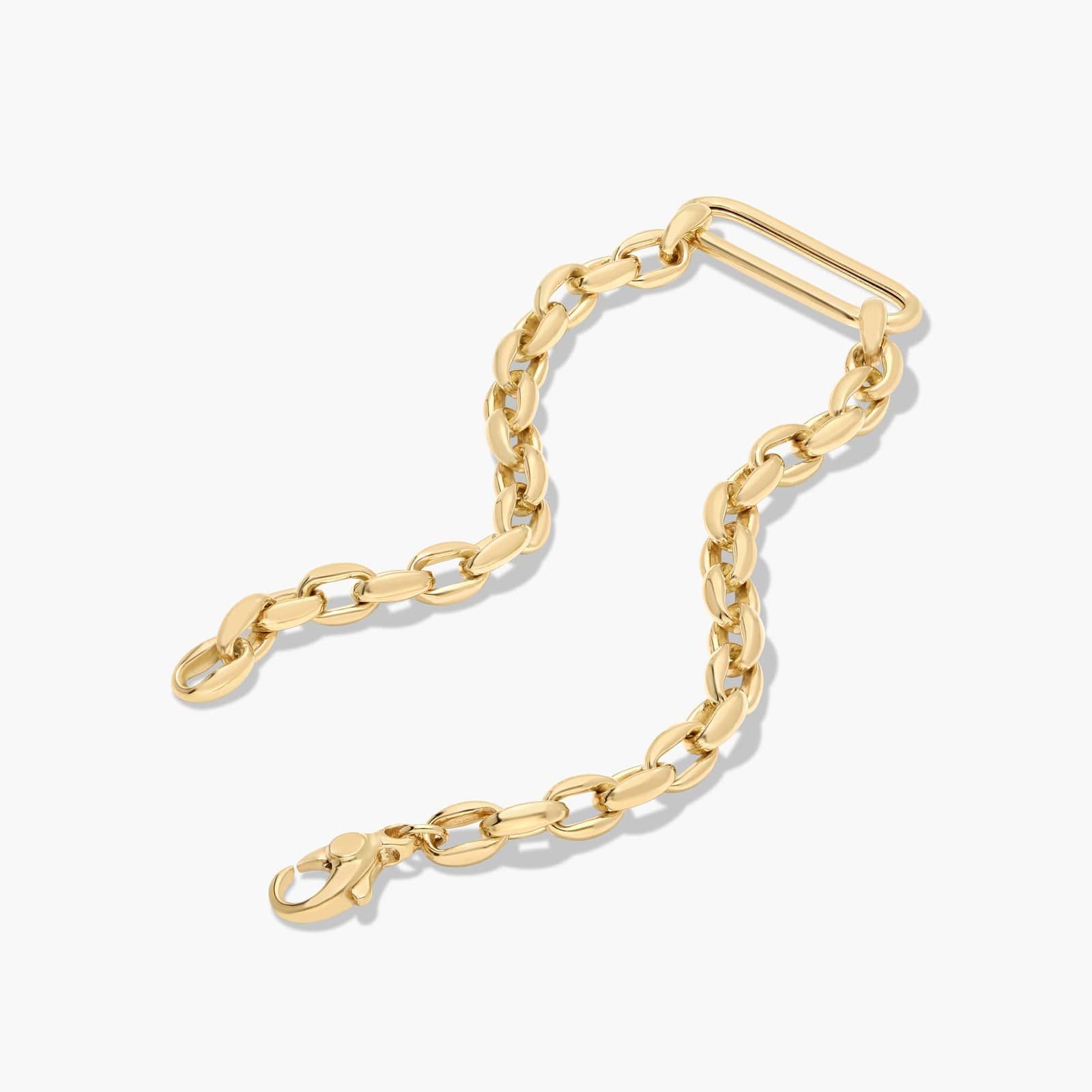 Golden Hour Elongated Oval Link Bracelet In 14K Yellow Gold By James Allen