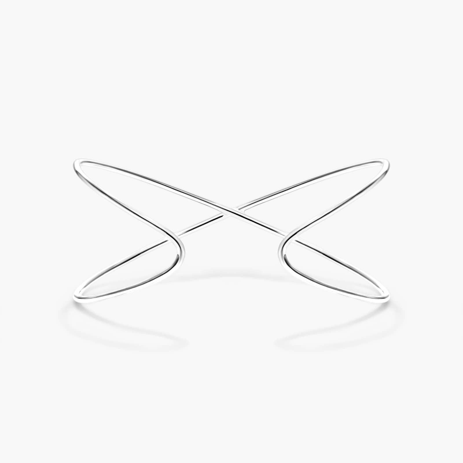 Criss Cross Cuff Diamond Bracelet In 14K White Gold By James Allen