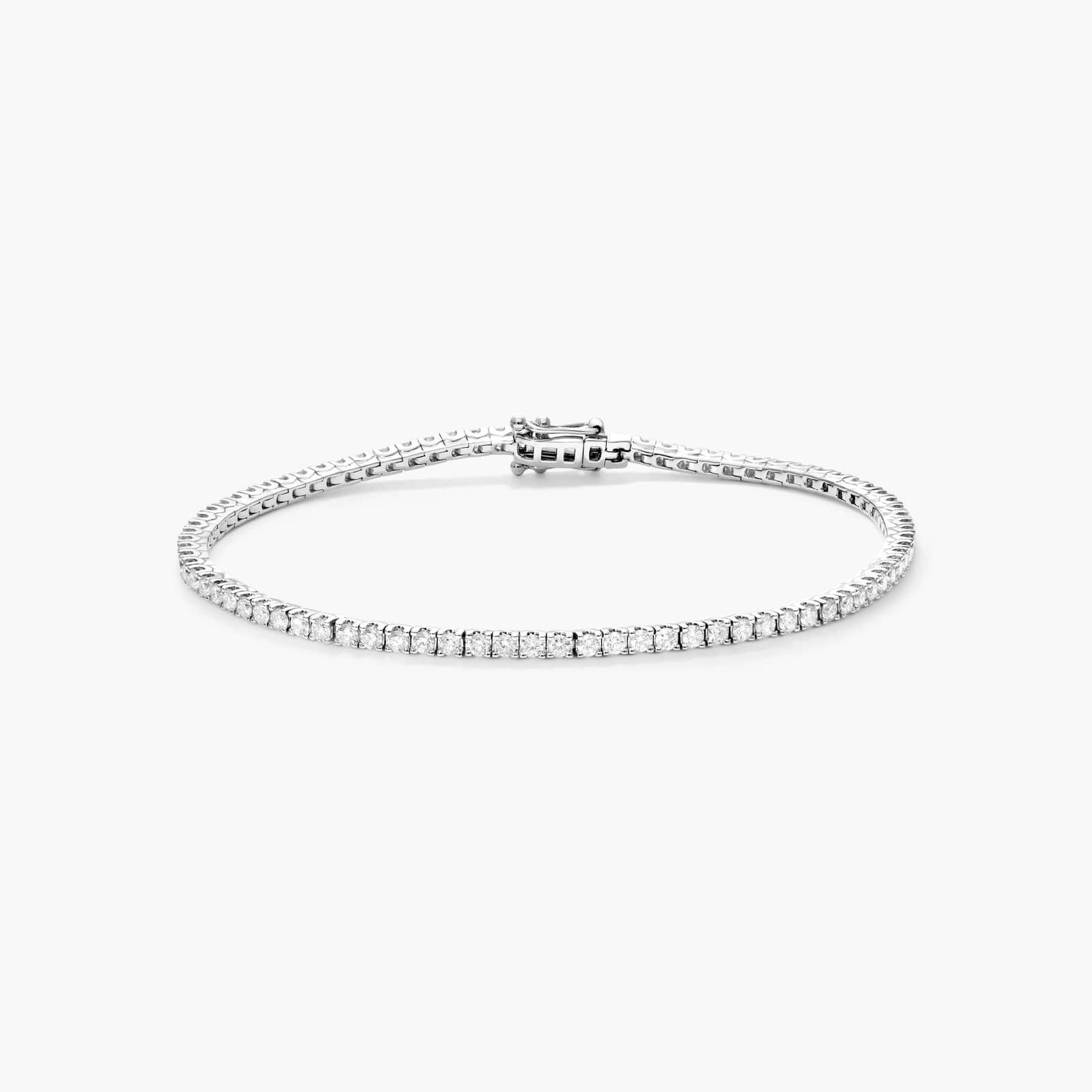Tennis Bracelet With 3 CTW Diamonds In 14K White Gold By James Allen