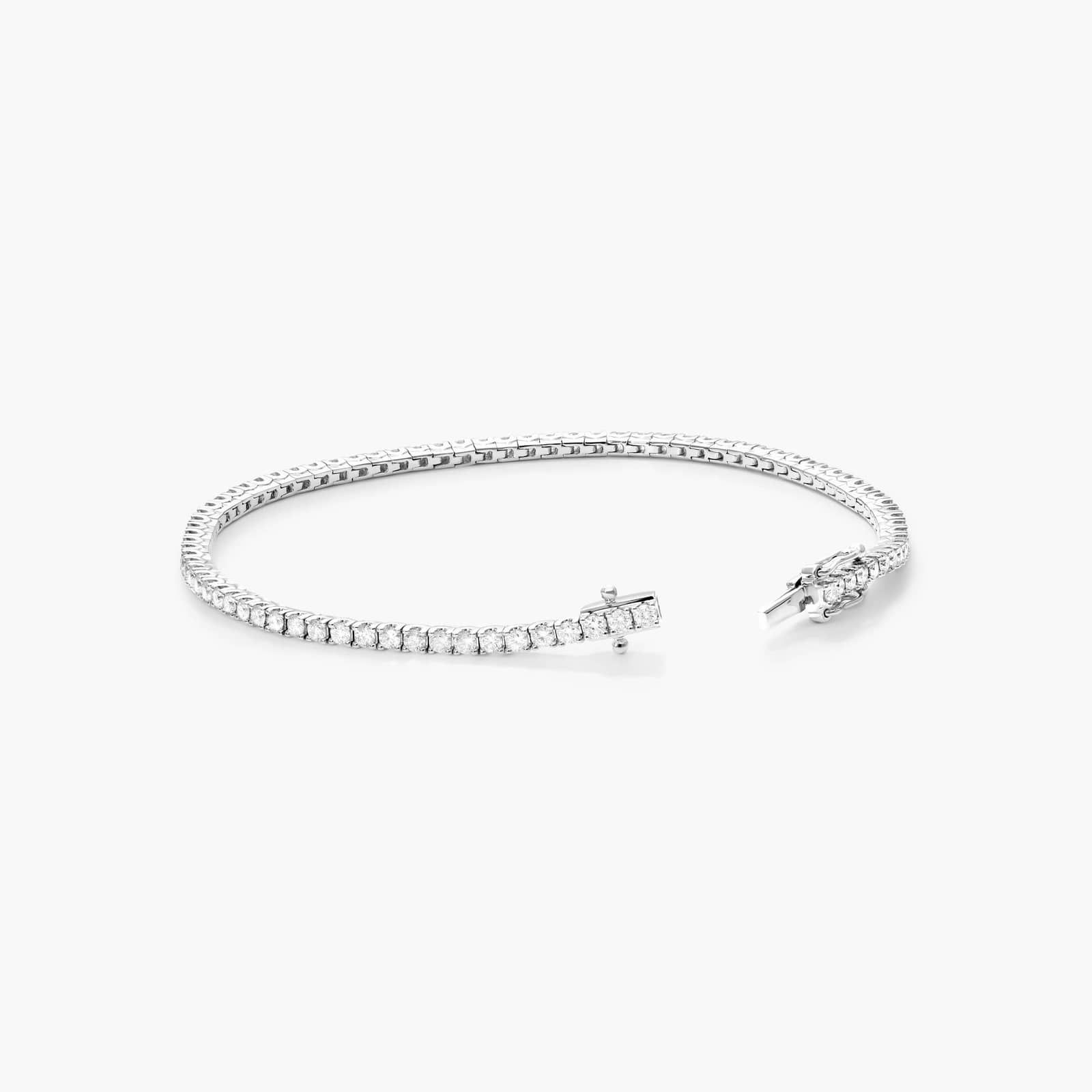 Tennis Bracelet With 3 CTW Diamonds In 14K White Gold By James Allen