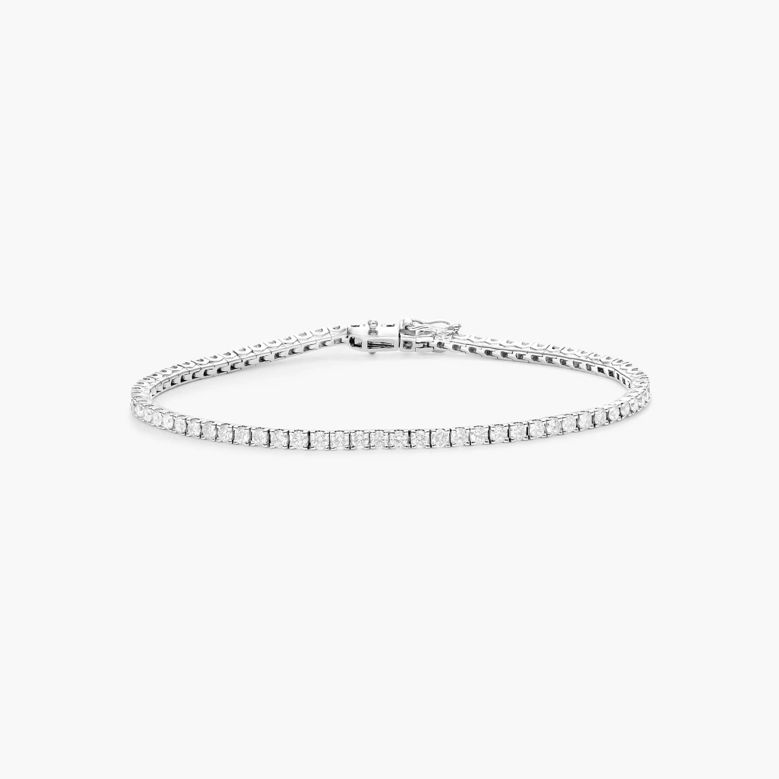 Tennis Bracelet With 4 CTW Diamonds In 14K White Gold By James Allen