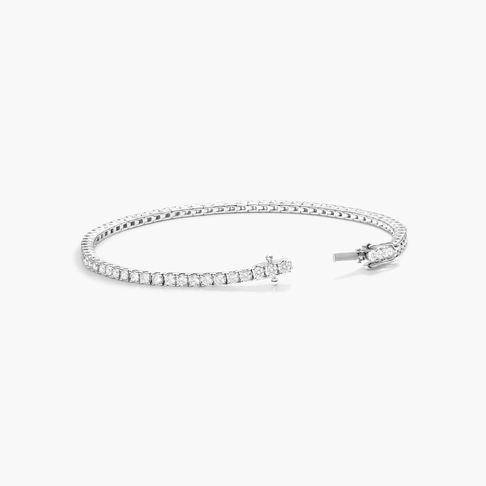 Tennis Bracelet With 4 CTW Diamonds In 14K White Gold By James Allen