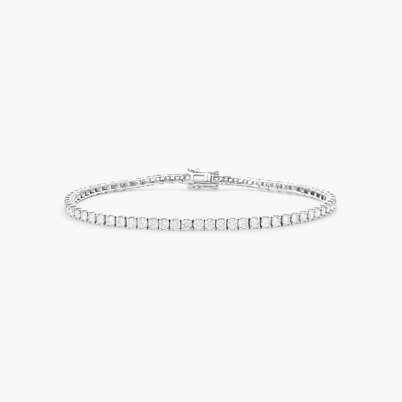 Tennis Bracelet With 5 CTW Diamonds In 14K White Gold By James Allen