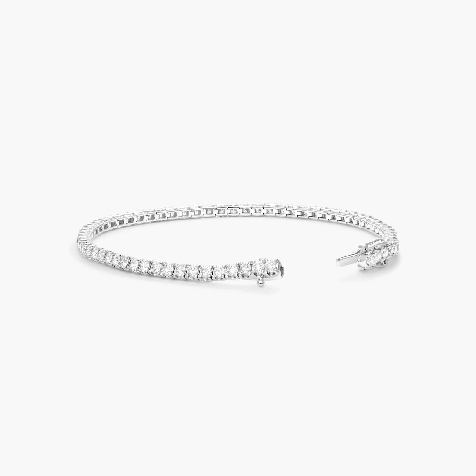 Tennis Bracelet With 5 CTW Diamonds In 14K White Gold By James Allen