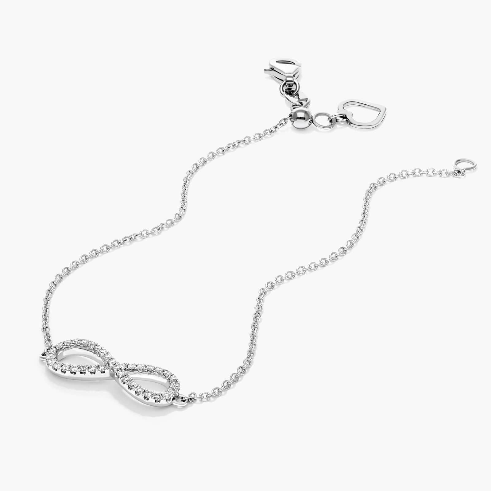 Infinity Diamond Bracelet In 14K White Gold By James Allen