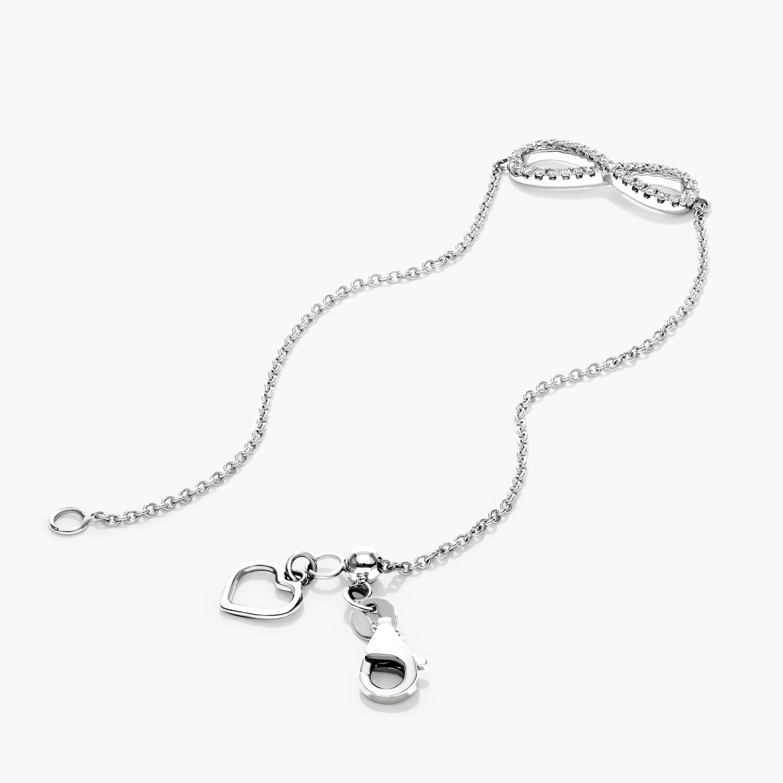 Infinity Diamond Bracelet In 14K White Gold By James Allen