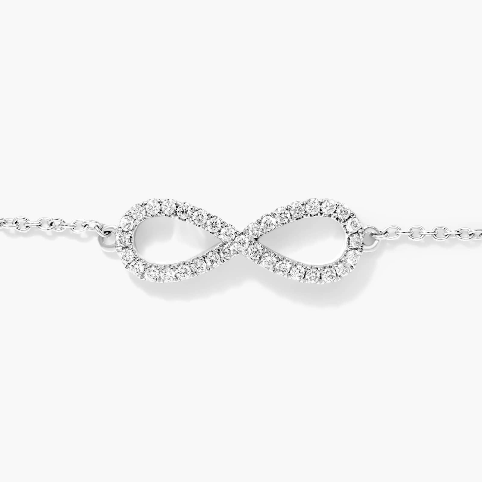 Infinity Diamond Bracelet In 14K White Gold By James Allen