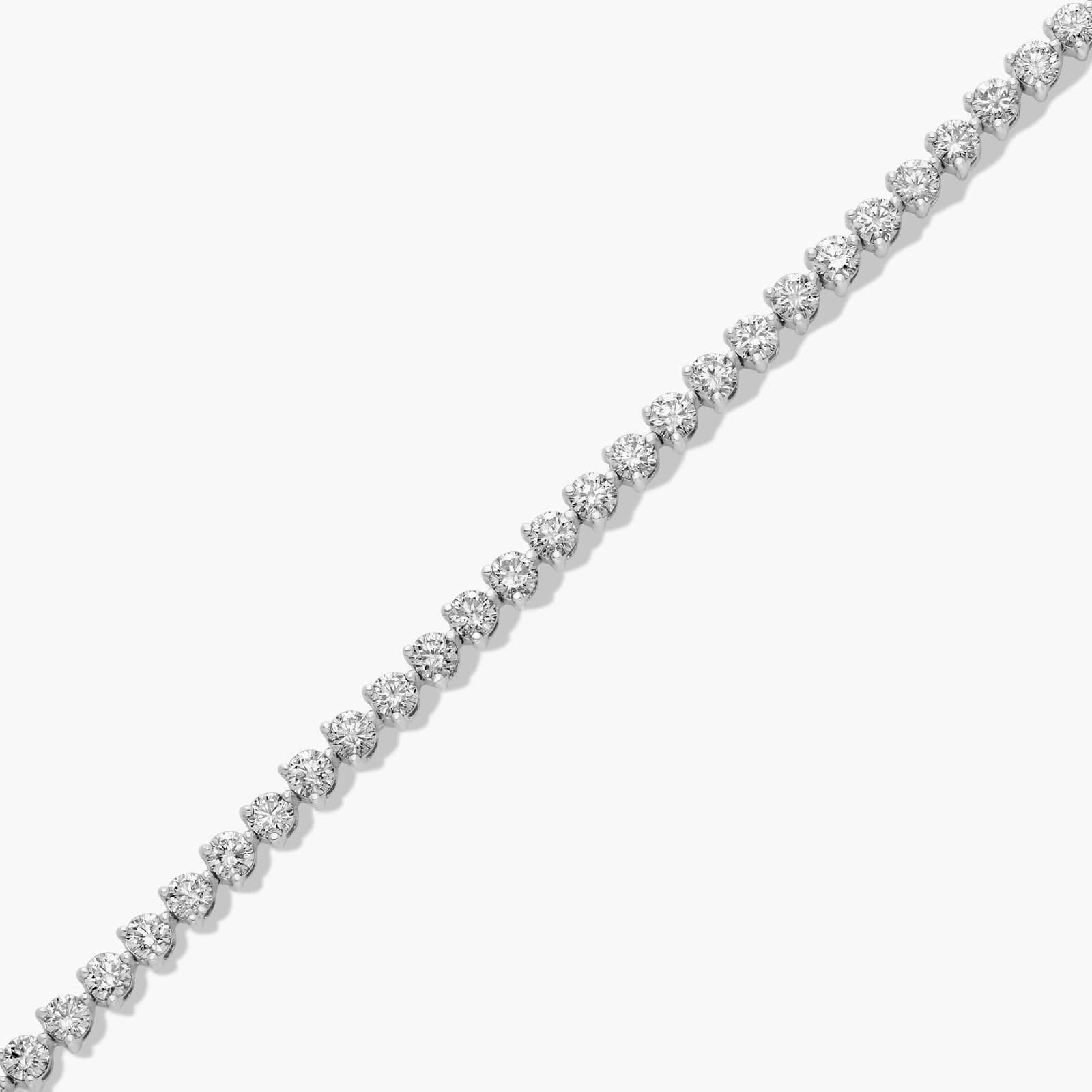 Flower Clasp Tennis Bracelet With 5 CTW Diamonds In Platinum By James Allen
