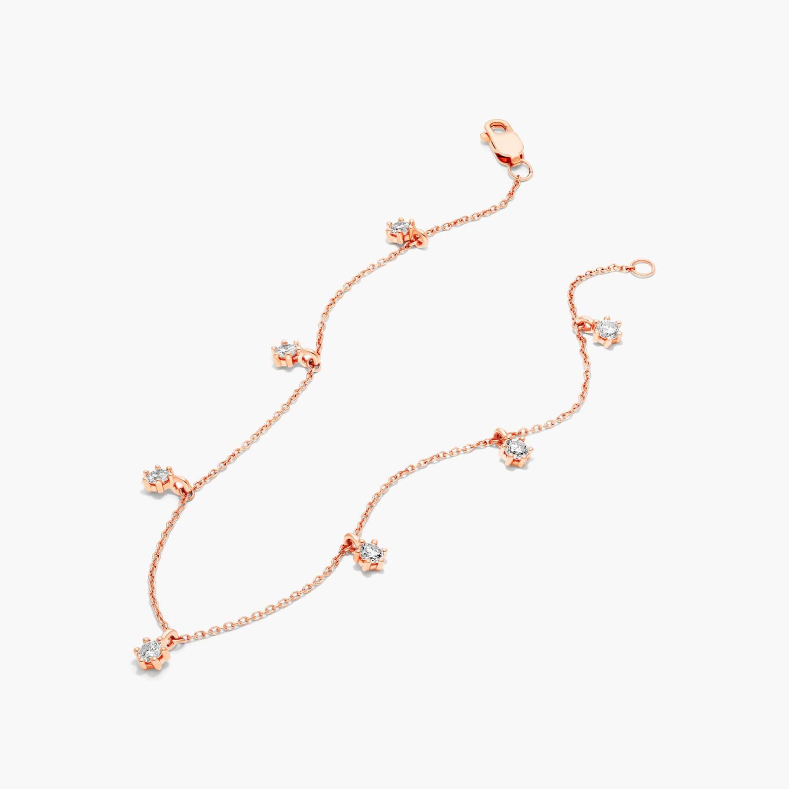 Aura Dangle Lab-Grown Diamond Bracelet In 14K Rose Gold By James Allen