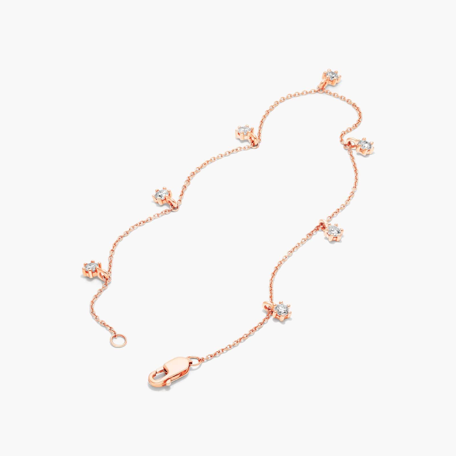 Aura Dangle Lab-Grown Diamond Bracelet In 14K Rose Gold By James Allen