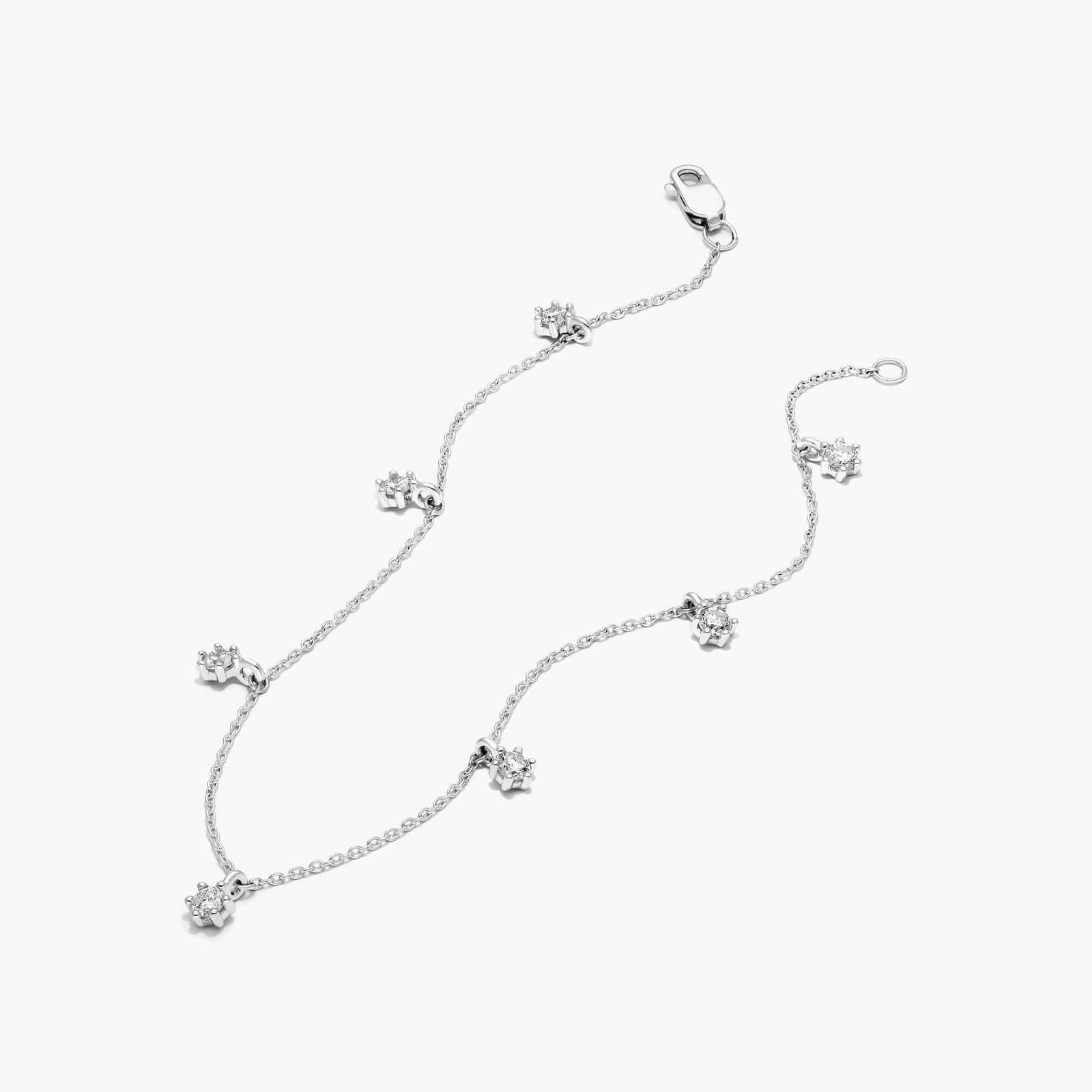 Aura Dangle Lab-Grown Diamond Bracelet In 14K White Gold By James Allen