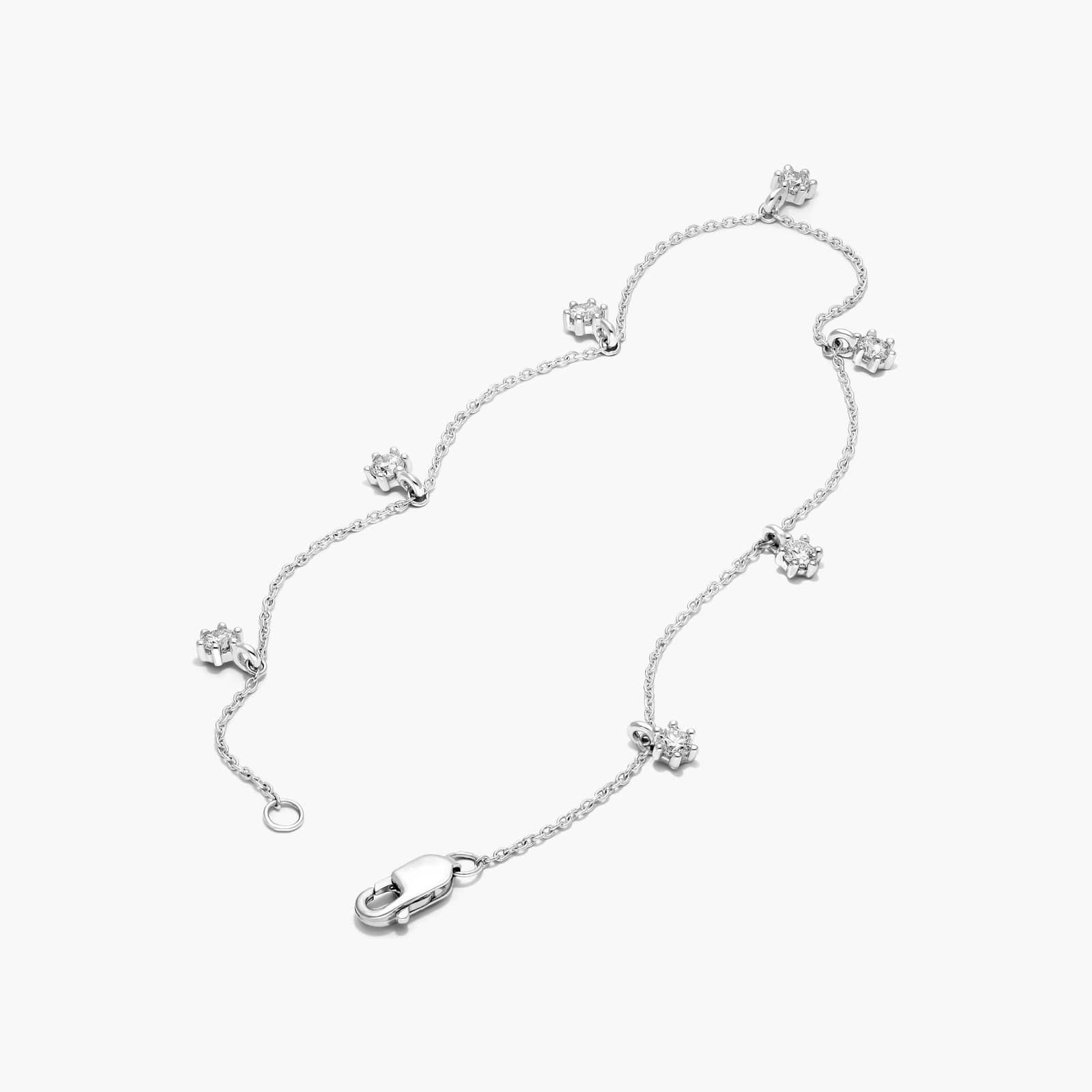 Aura Dangle Lab-Grown Diamond Bracelet In 14K White Gold By James Allen