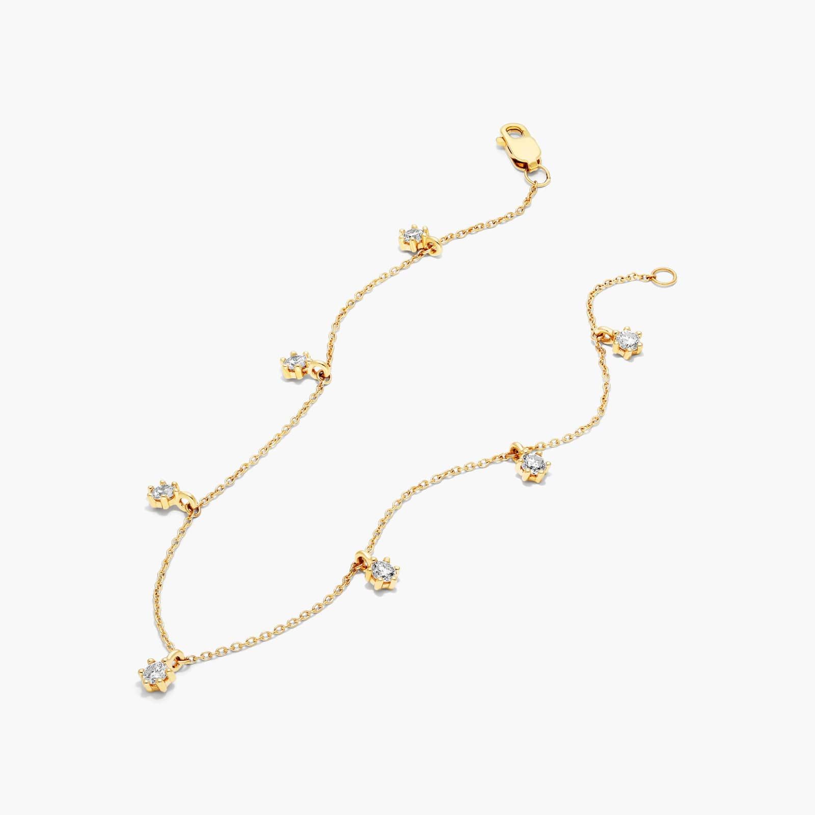 Aura Dangle Lab-Grown Diamond Bracelet In 14K Yellow Gold By James Allen
