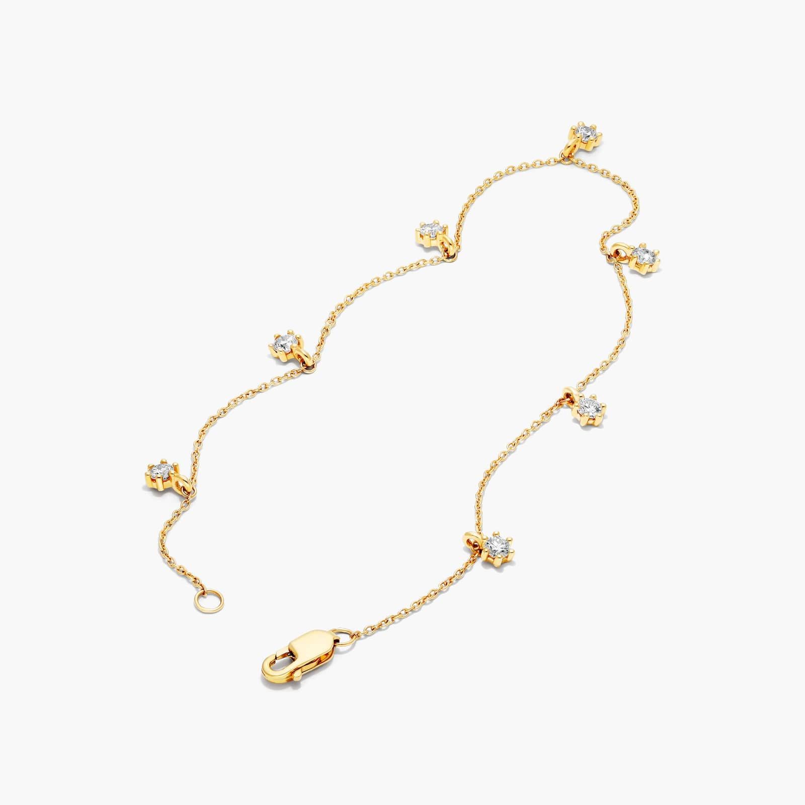 Aura Dangle Lab-Grown Diamond Bracelet In 14K Yellow Gold By James Allen