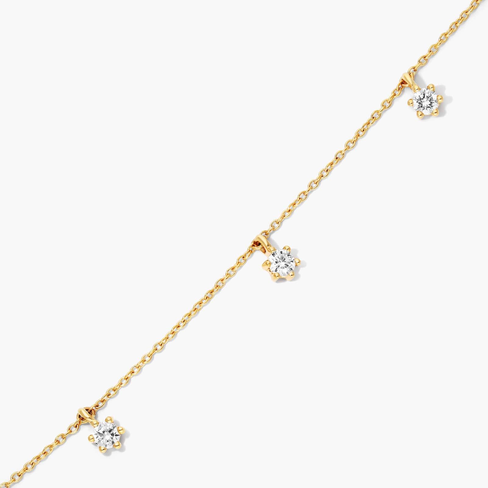 Aura Dangle Lab-Grown Diamond Bracelet In 14K Yellow Gold By James Allen