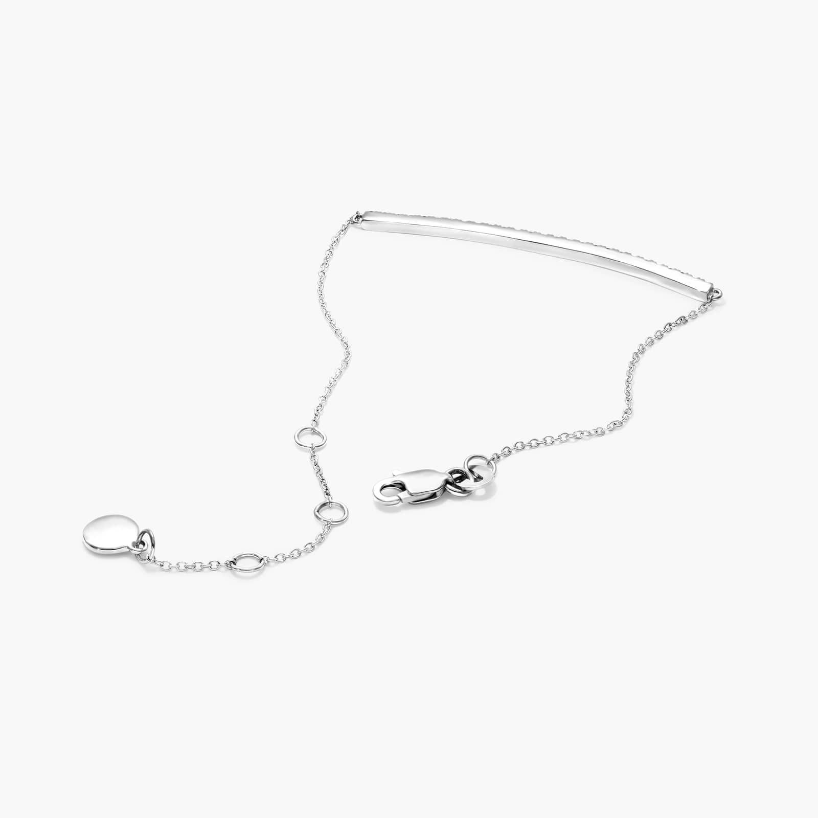 Bar Diamond Bracelet In 14K White Gold By James Allen