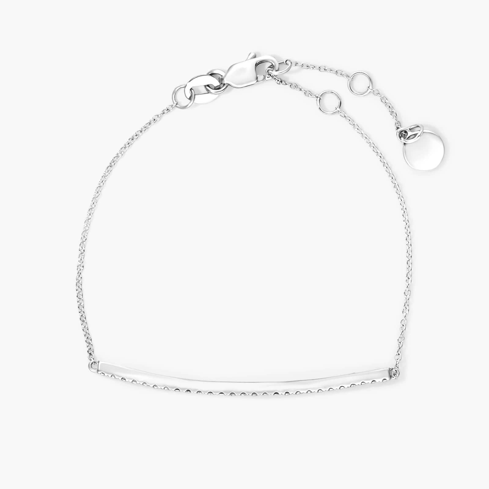 Bar Diamond Bracelet In 14K White Gold By James Allen