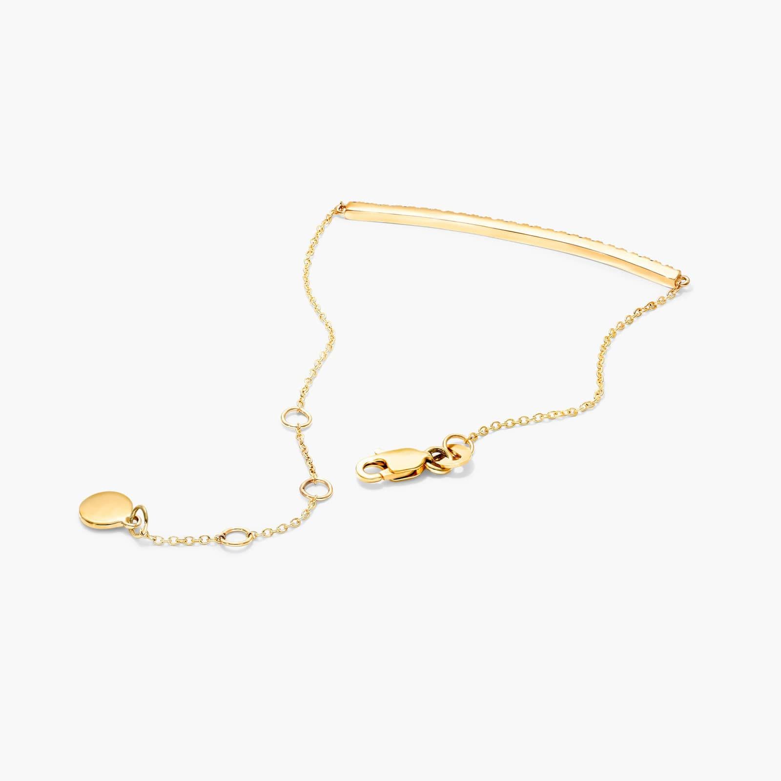 Bar Diamond Bracelet In 14K Yellow Gold By James Allen