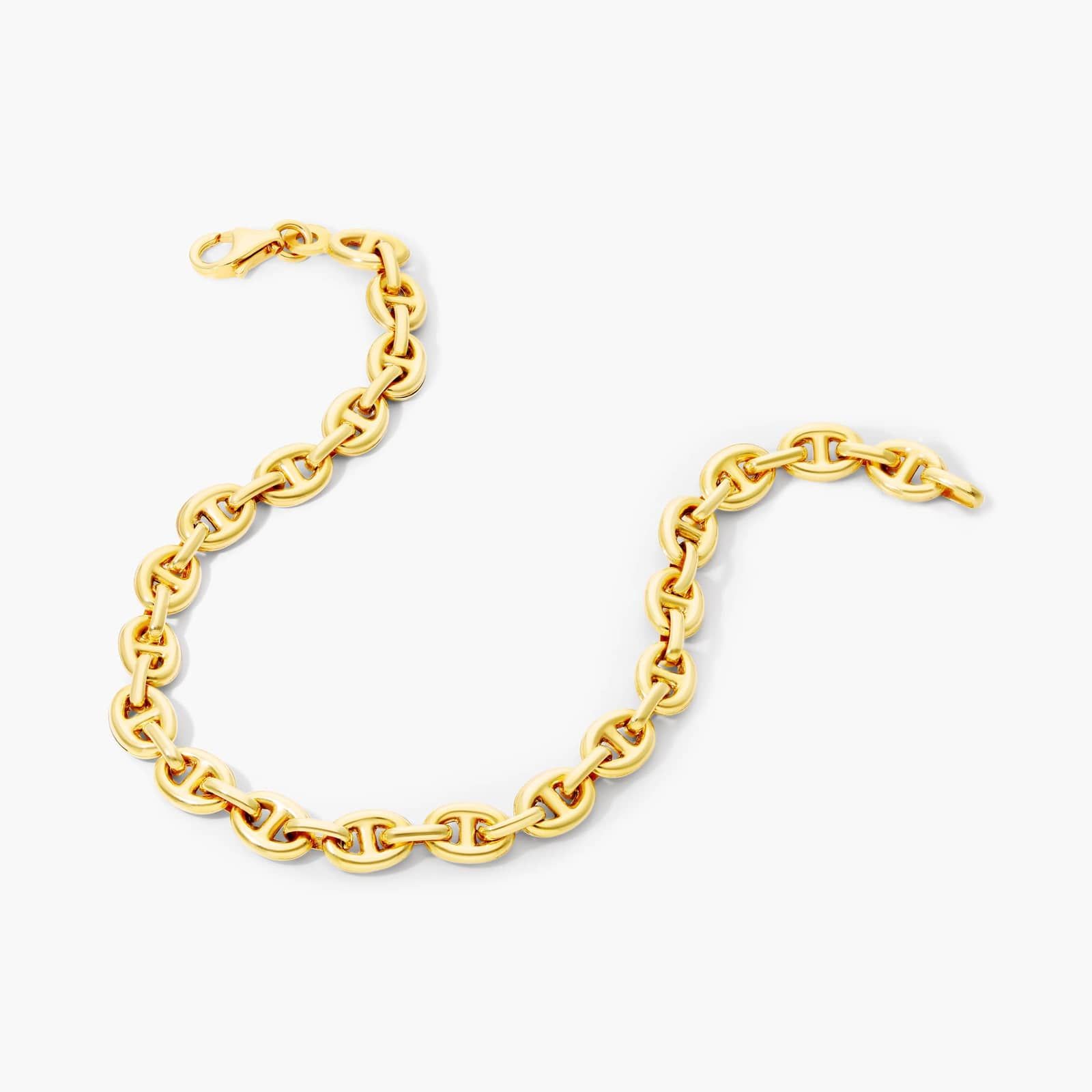Light Puffed Mariner Chain Bracelet In 14K Yellow Gold By James Allen