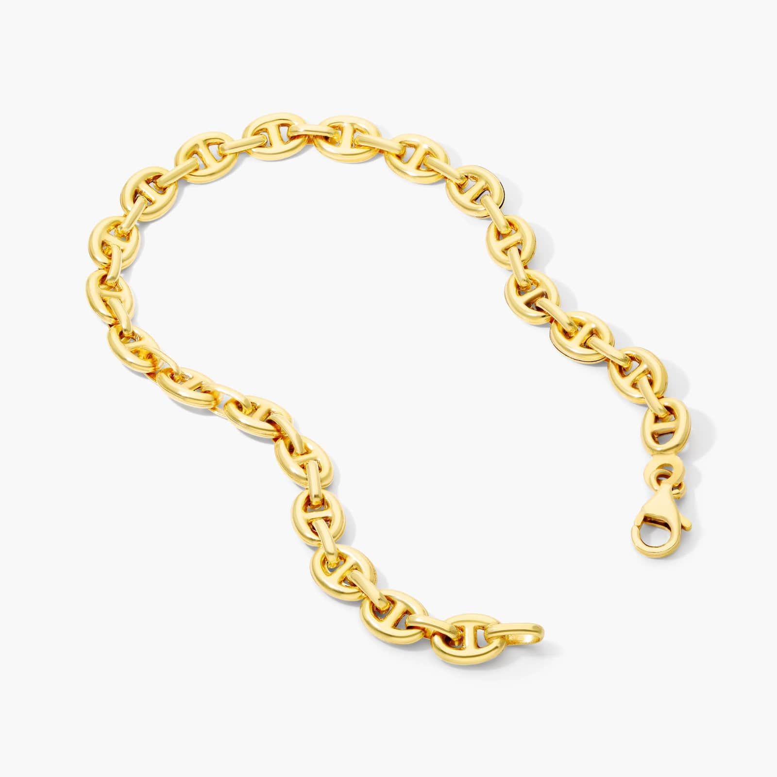 Light Puffed Mariner Chain Bracelet In 14K Yellow Gold By James Allen