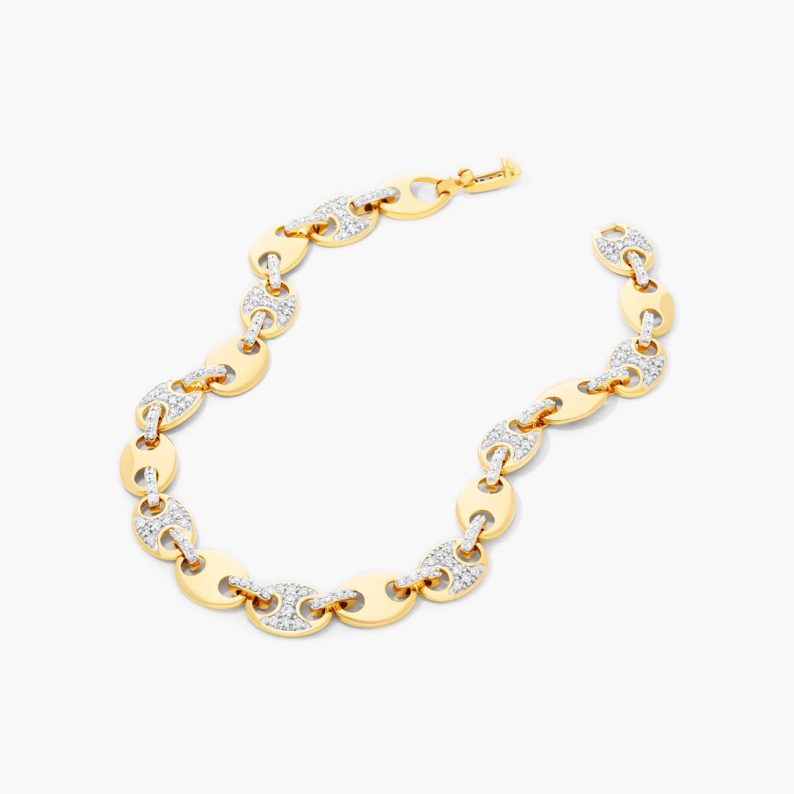 Mariner Chain Lab-Grown Diamond Bracelet In 14K Yellow Gold By James Allen