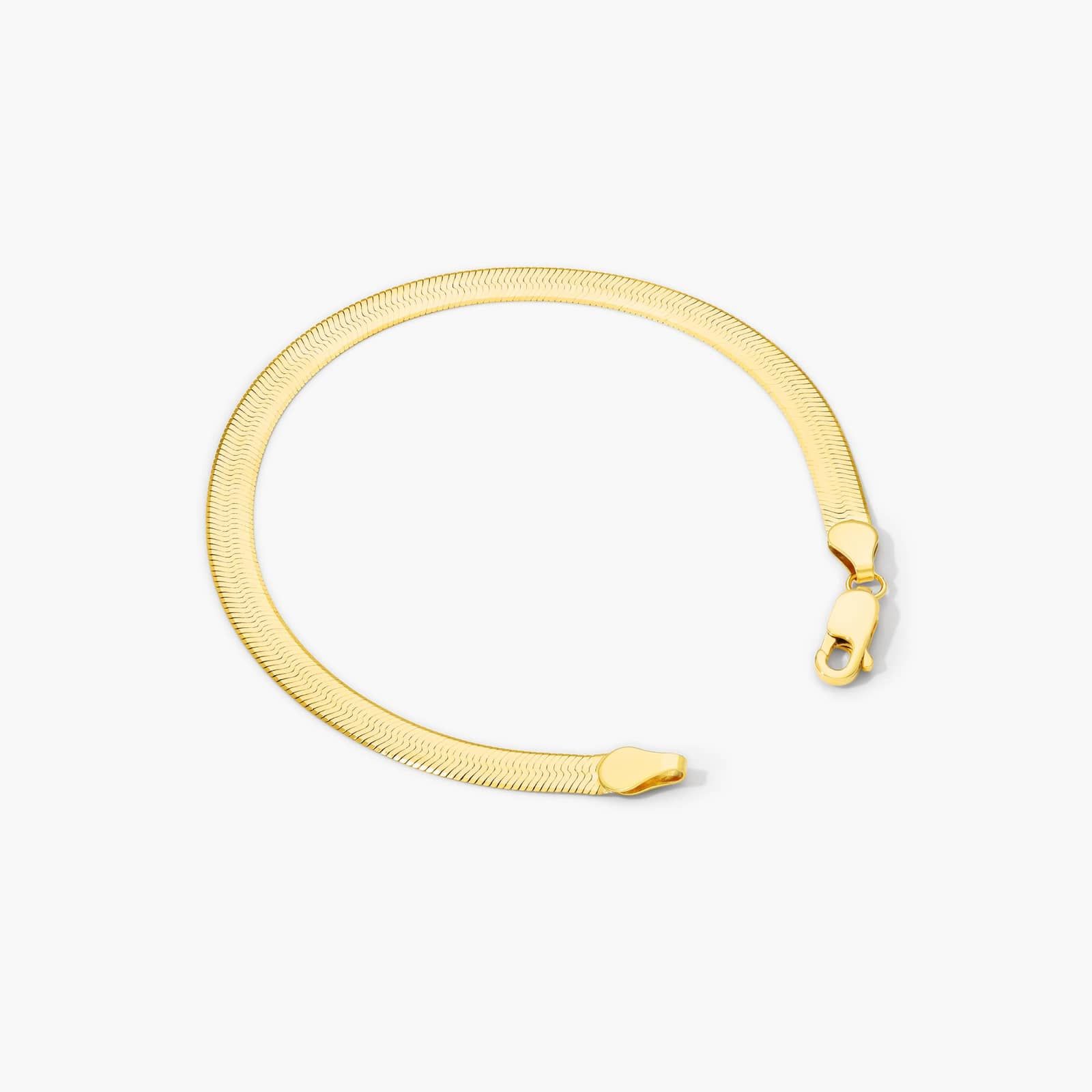 Herringbone Chain Bracelet In 14K Yellow Gold By James Allen