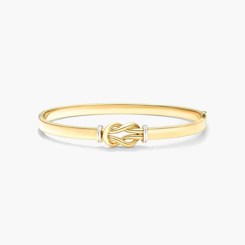 Love Knot Bangle Bracelet In 14K Yellow Gold By James Allen