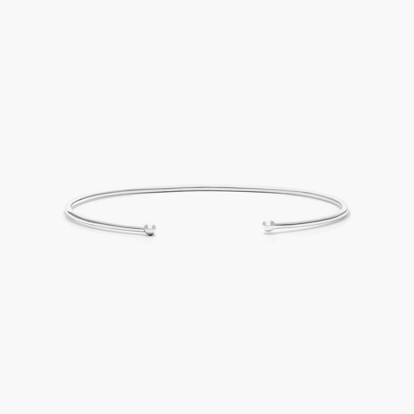 Petite Cuff Diamond Bracelet In 14K White Gold By James Allen