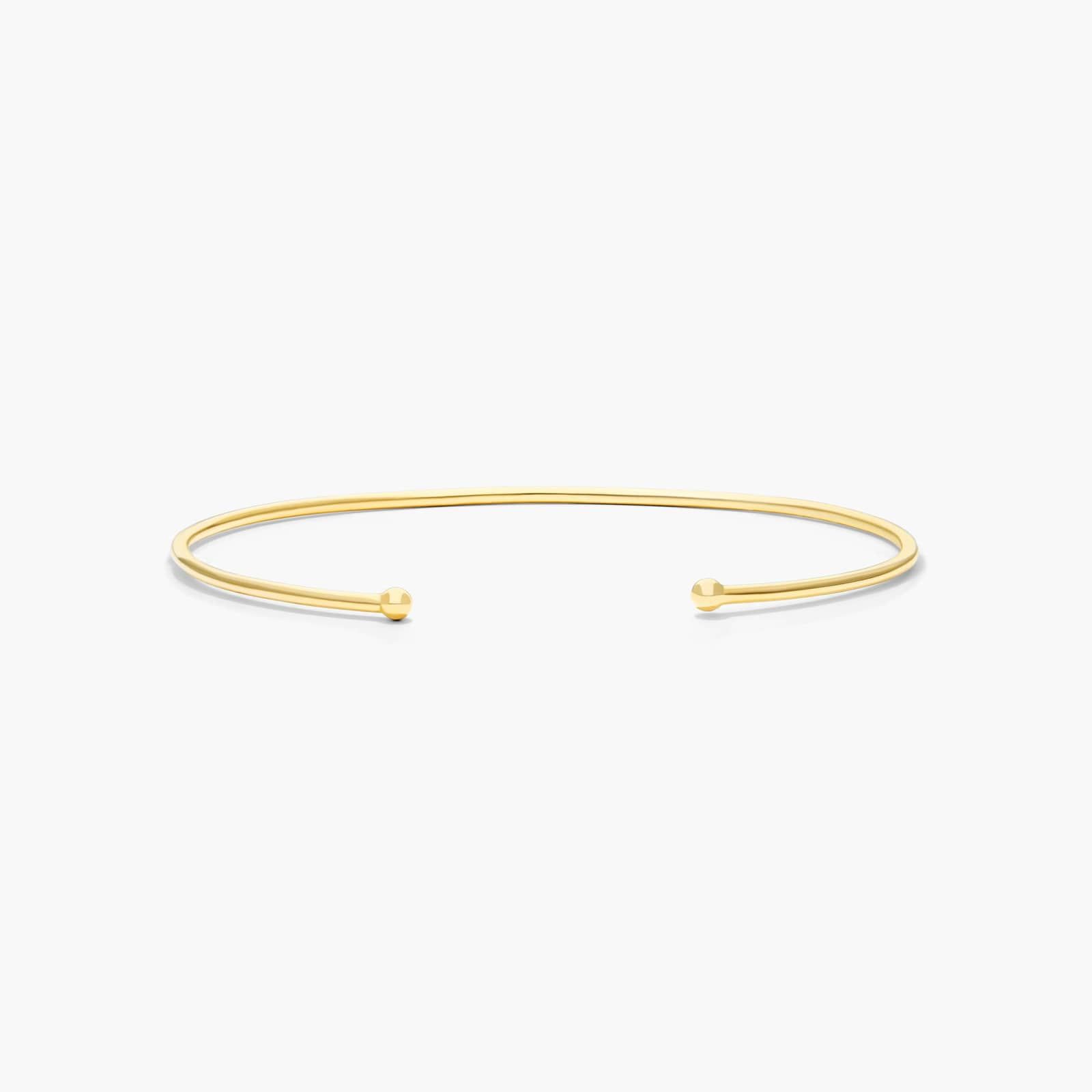 Petite Cuff Diamond Bracelet In 14K Yellow Gold By James Allen