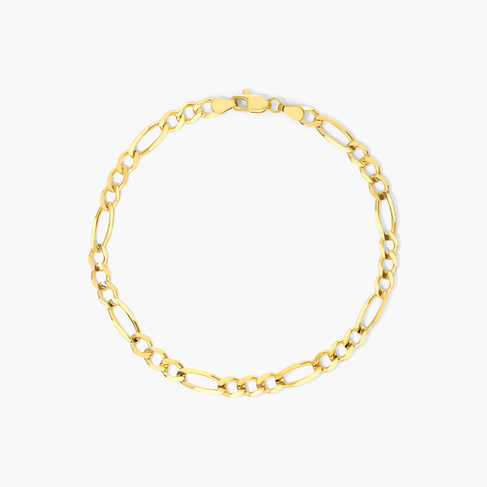 Figaro Chain Bracelet In 14K Yellow Gold (7") By James Allen