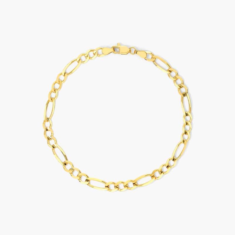 Figaro Chain Bracelet In 14K Yellow Gold (7") By James Allen