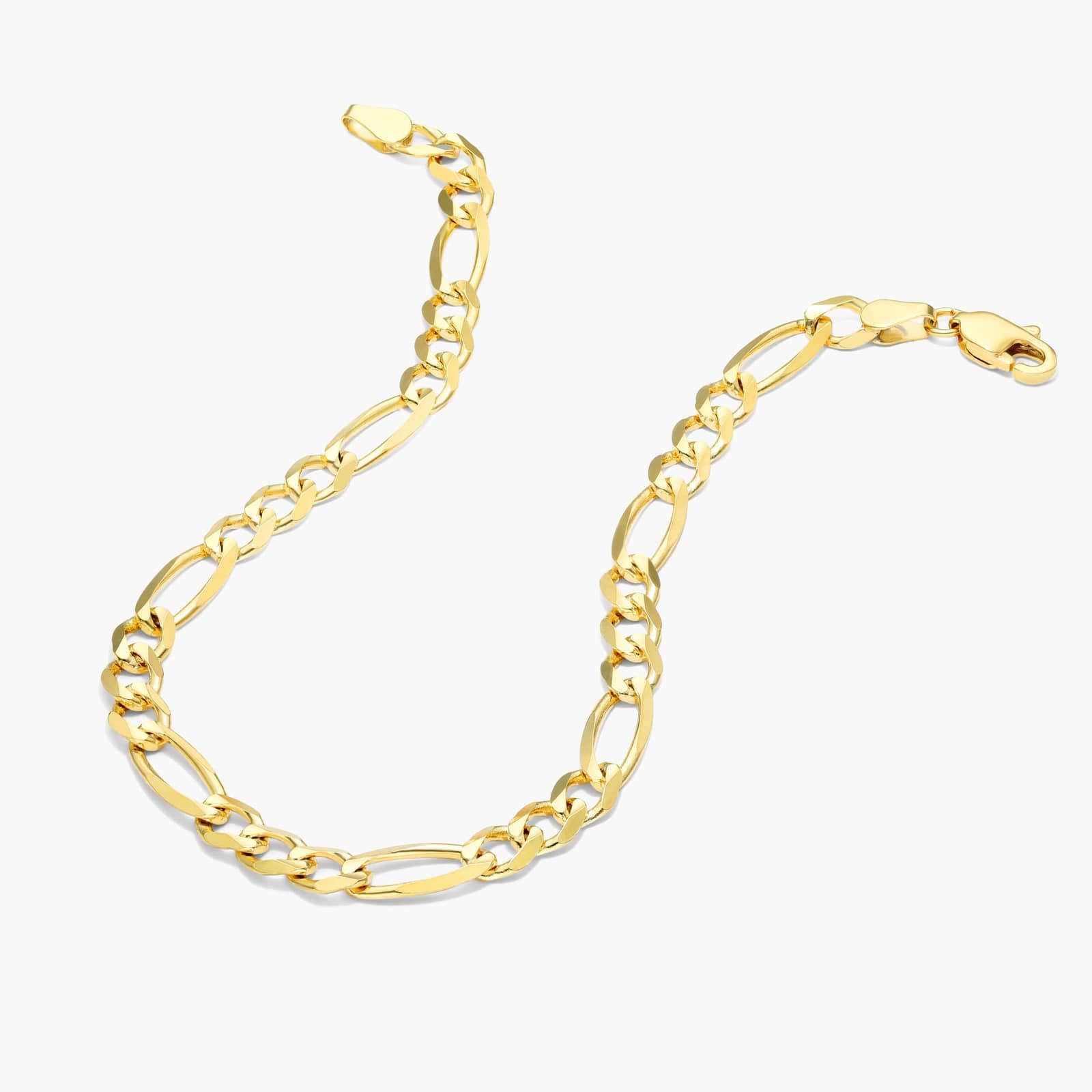 Figaro Chain Bracelet In 14K Yellow Gold (7") By James Allen