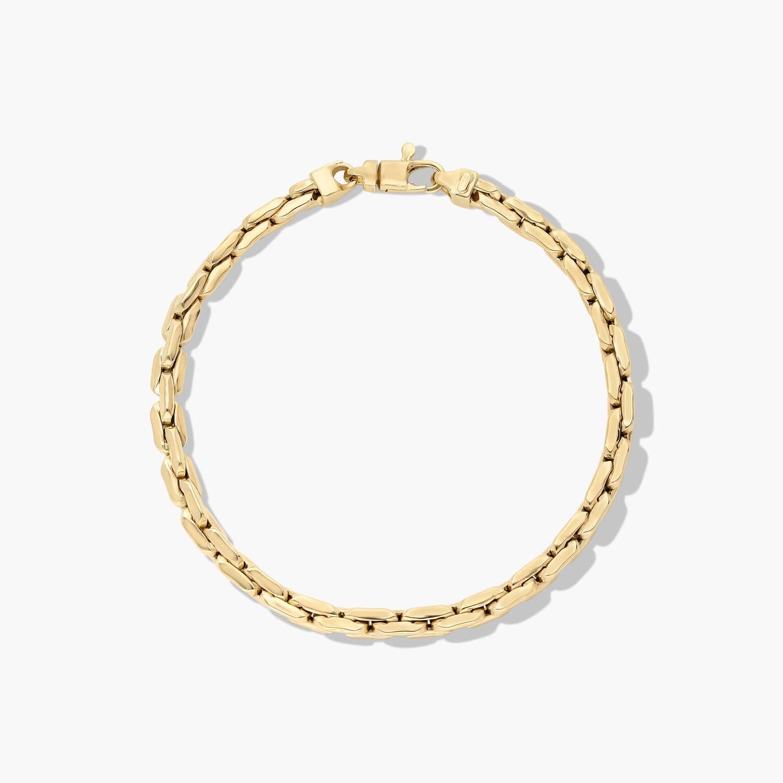 Golden Hour Compressed Cable Link Bracelet In 14K Yellow Gold By James Allen