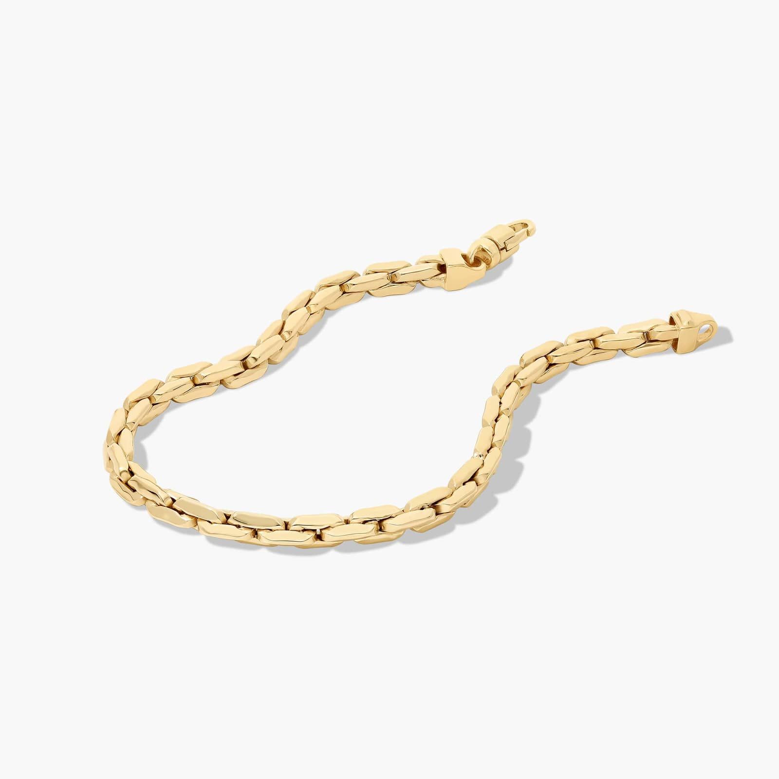 Golden Hour Compressed Cable Link Bracelet In 14K Yellow Gold By James Allen