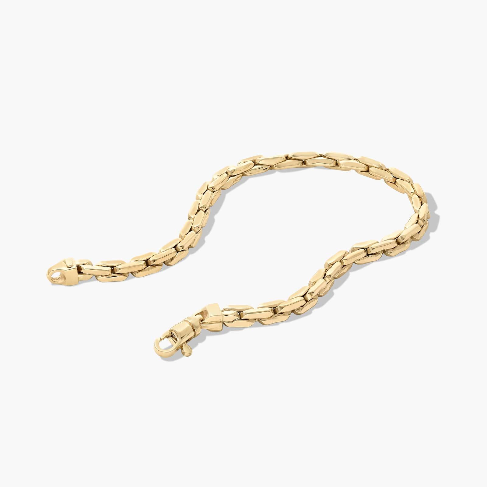 Golden Hour Compressed Cable Link Bracelet In 14K Yellow Gold By James Allen