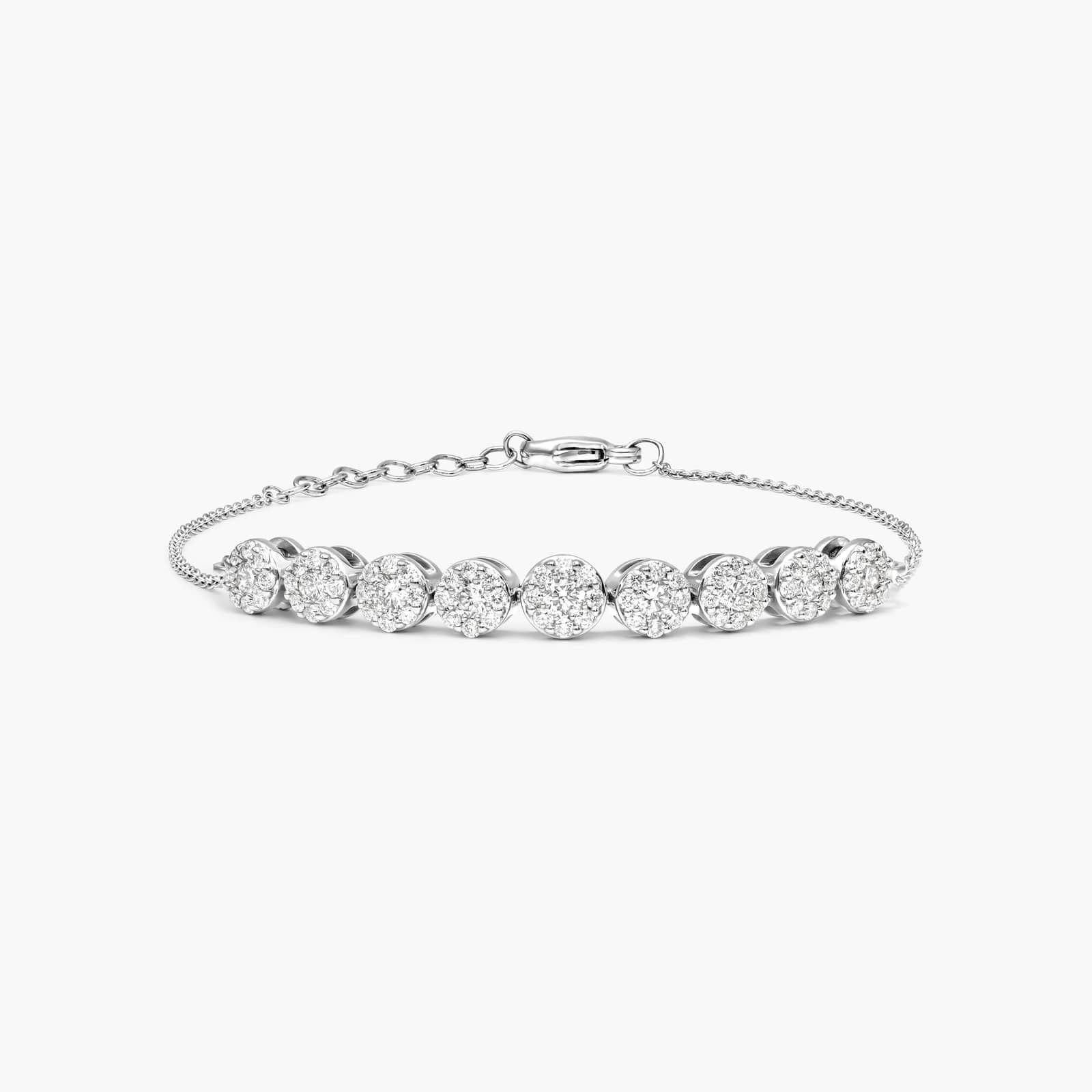 Composite Lab-Grown Diamond Bracelet In 14K White Gold By James Allen