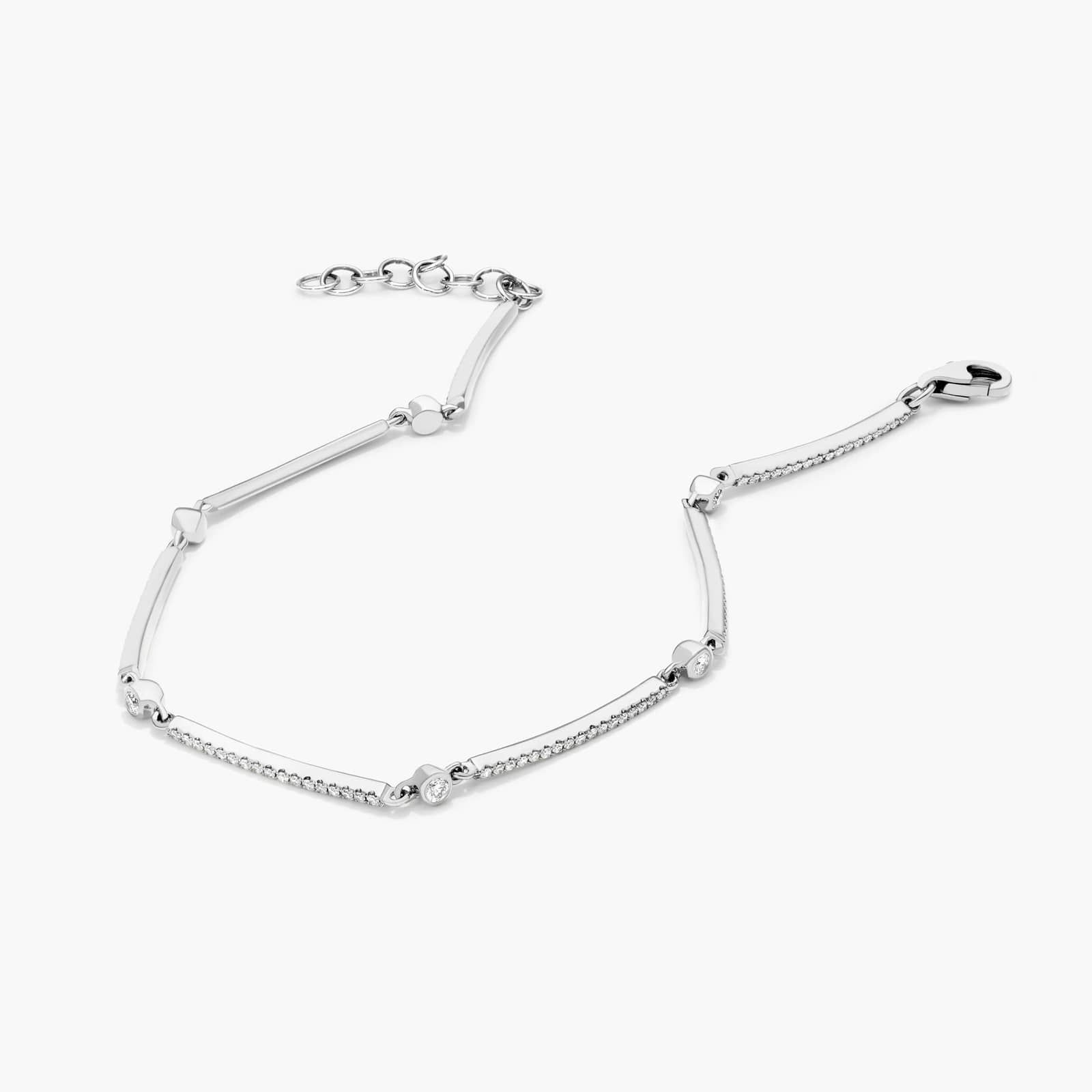 Bar Diamond Bracelet In 14K White Gold By James Allen