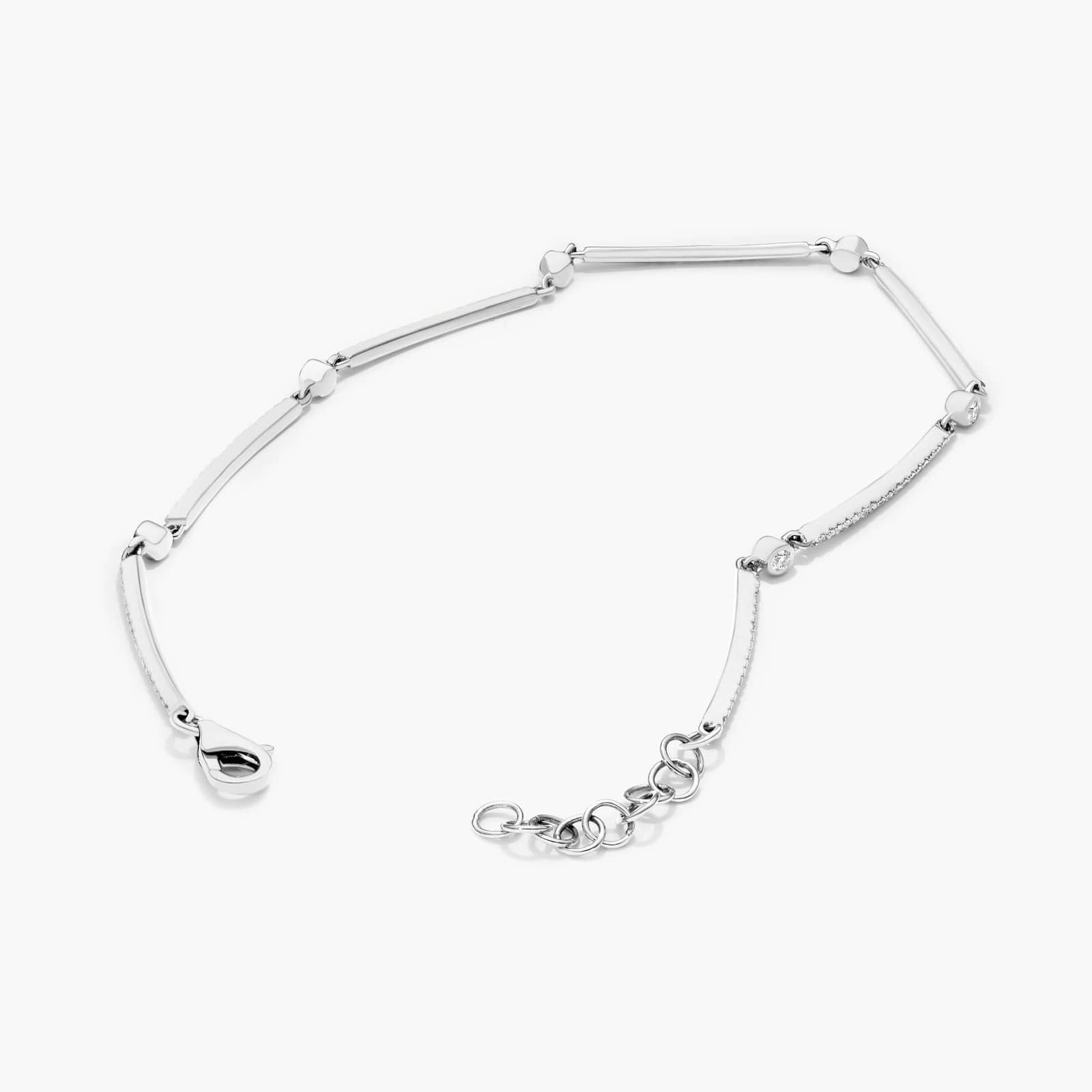 Bar Diamond Bracelet In 14K White Gold By James Allen