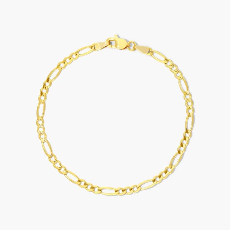 Figaro Chain Bracelet In 14K Yellow Gold (7") By James Allen