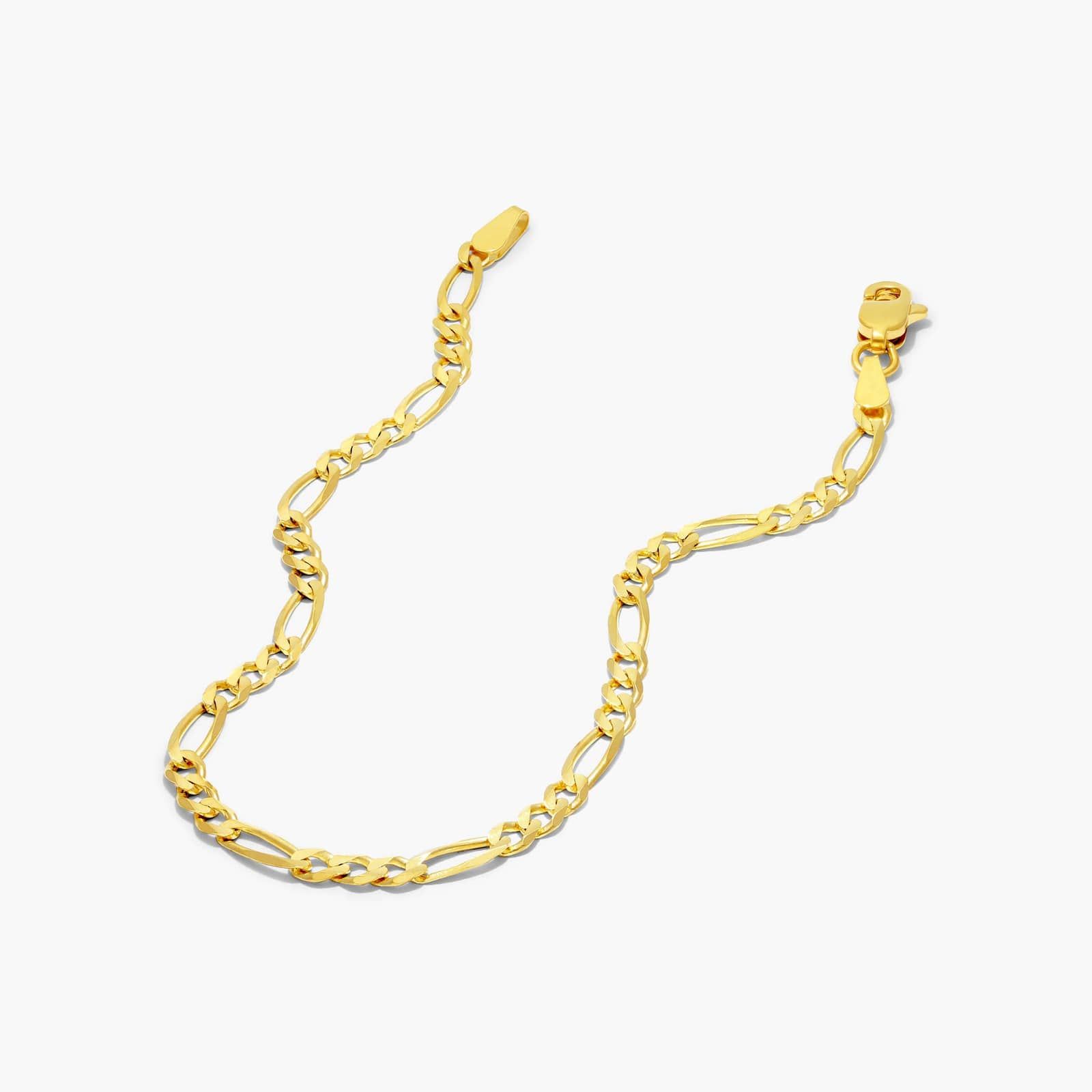 Figaro Chain Bracelet In 14K Yellow Gold (7") By James Allen