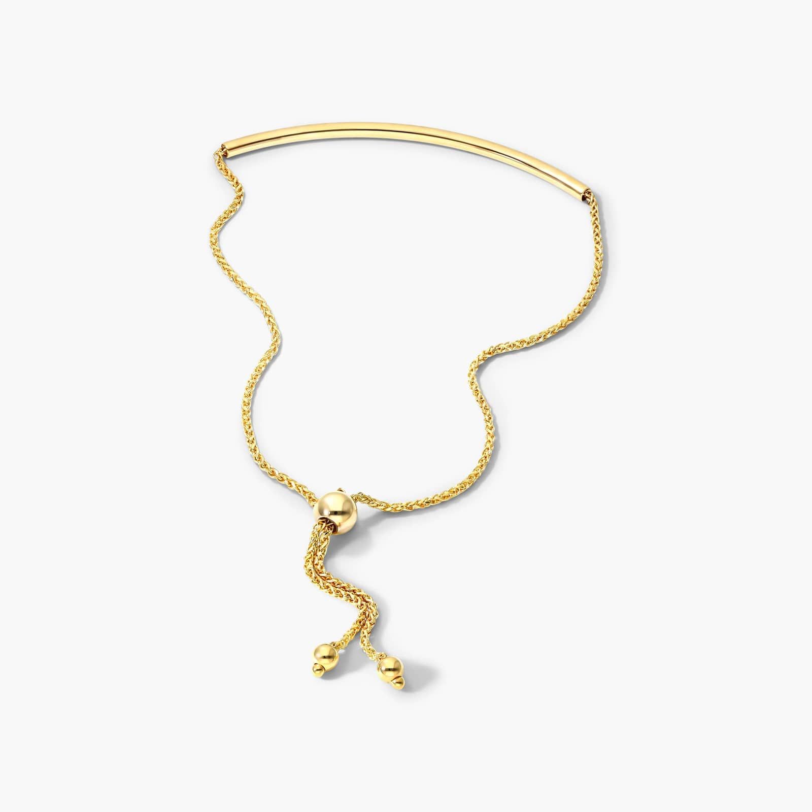 Curved Bar Bolo Bracelet In 14K Yellow Gold By James Allen