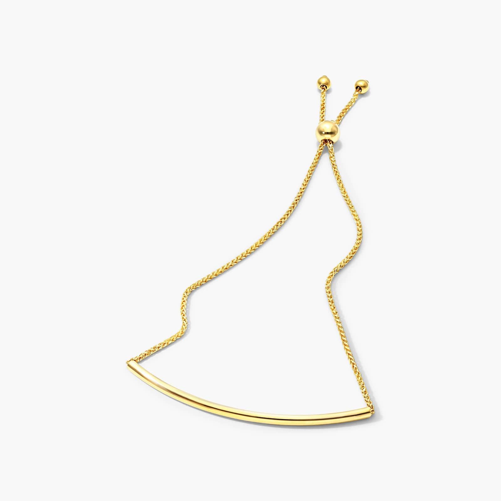 Curved Bar Bolo Bracelet In 14K Yellow Gold By James Allen