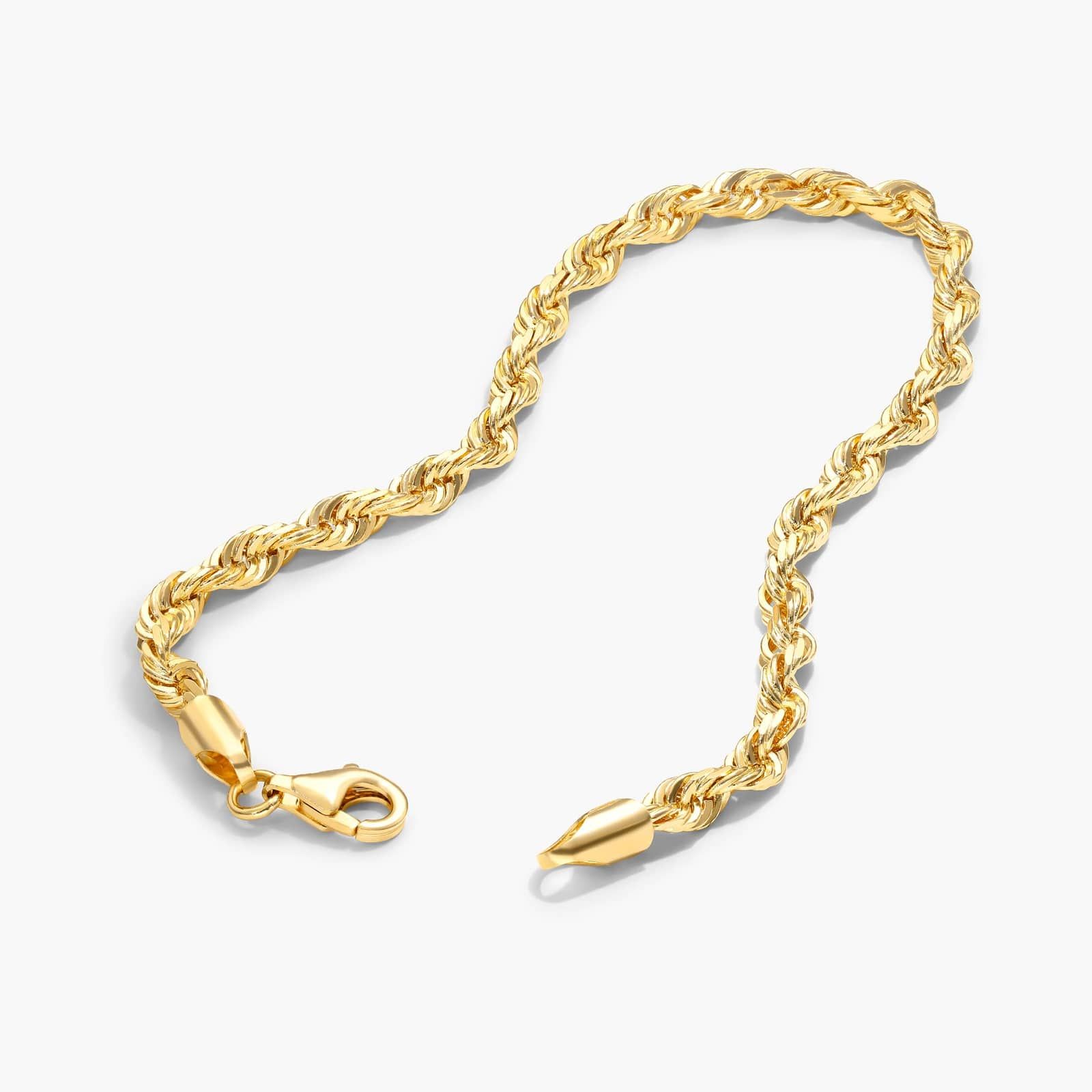 Solid Rope Chain Bracelet In 14K Yellow Gold (7") By James Allen