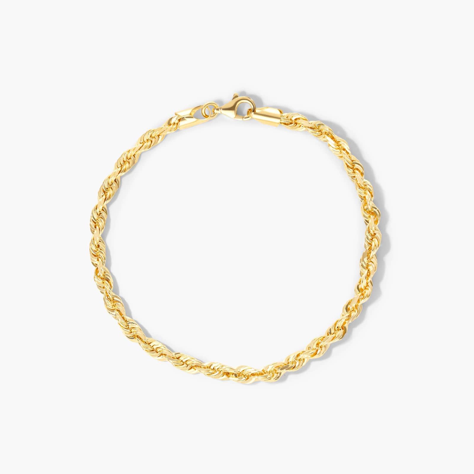 Solid Rope Chain Bracelet In 14K Yellow Gold (8") By James Allen
