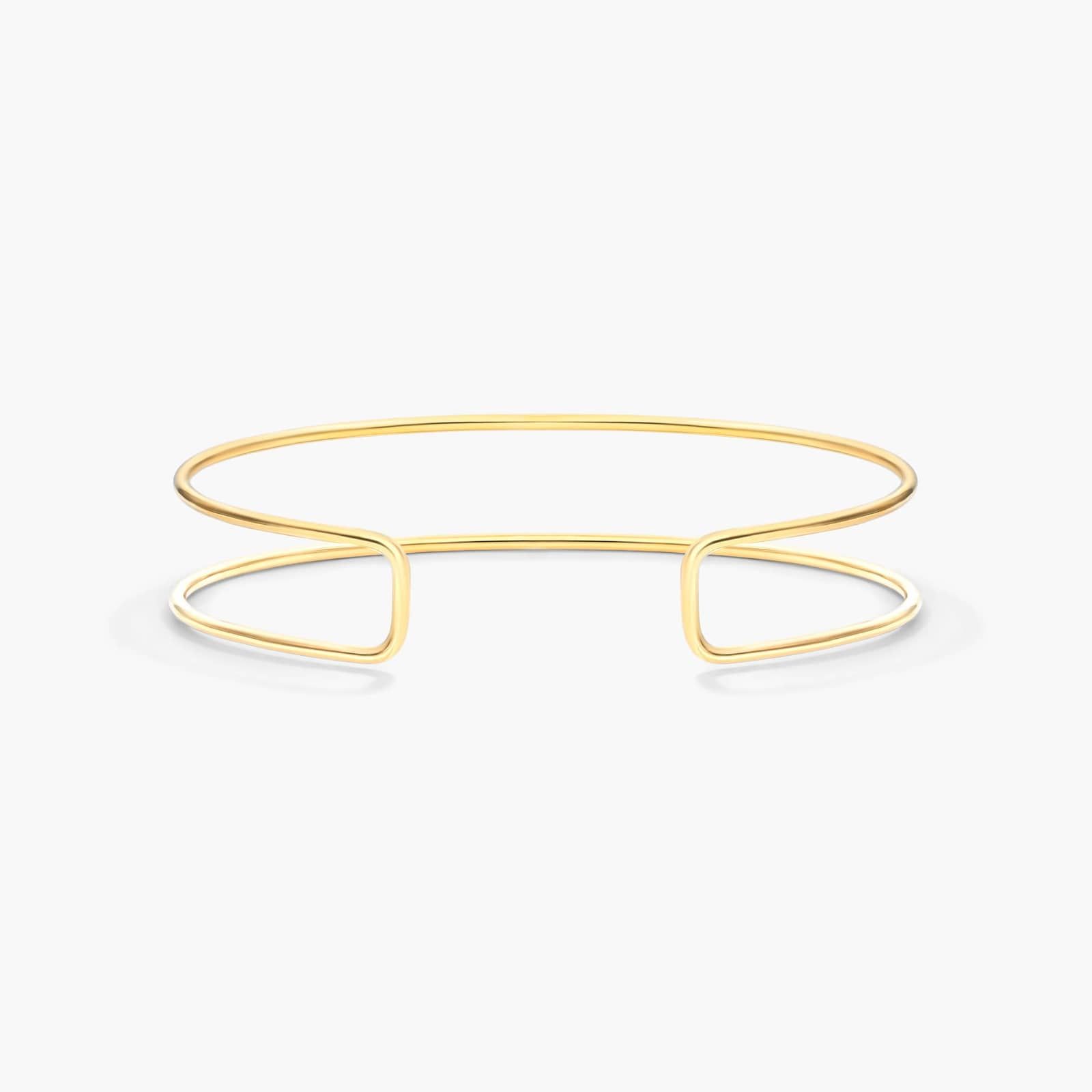 Two Row Cuff Diamond Bracelet In 14K Yellow Gold By James Allen